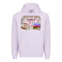 Lilac cozy bookish weekend ticket Premium Hoodie - MaliasSmallBusiness