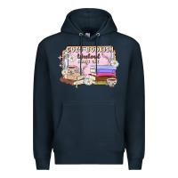 Navy cozy bookish weekend ticket Premium Hoodie - MaliasSmallBusiness