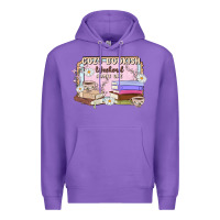 Purple cozy bookish weekend ticket Premium Hoodie - MaliasSmallBusiness
