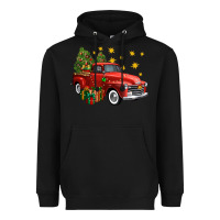 Black christmas truck Heavyweight Hoodie - FaDigitalArtStudio