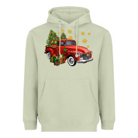 Matcha christmas truck Heavyweight Hoodie - FaDigitalArtStudio
