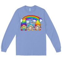 Colony Blue rainbow gnomes Long Sleeve Tee - Zillion Design Studio