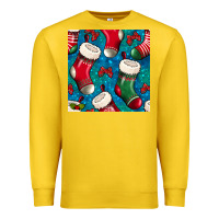 Lemon christmas socks seamless pattern Premium Sweatshirt - BundleAndBundleShop