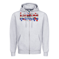 Heather Grey american nurse Zipper Hoodie - texasbilliewilder