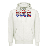 Oatmeal Heather american nurse Zipper Hoodie - texasbilliewilder