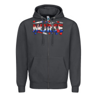 Smoke american nurse Zipper Hoodie - texasbilliewilder
