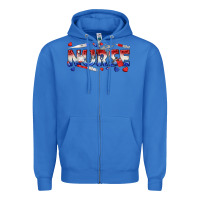 True Royal american nurse Zipper Hoodie - texasbilliewilder