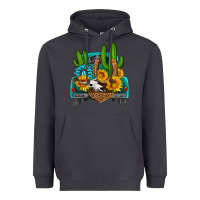 Smoke western truck Horseshoe Heavyweight Hoodie - HRA Design Shop