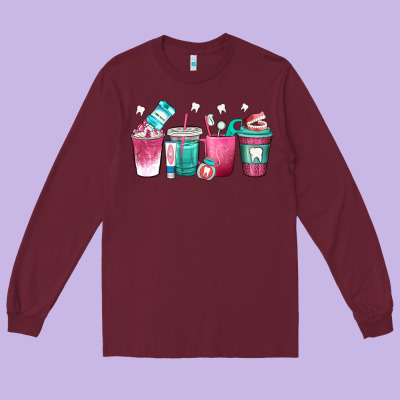 Long Sleeve Tee dentist coffee cups