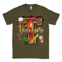 Army Green western teacher Classic Tee - texasbilliewilder