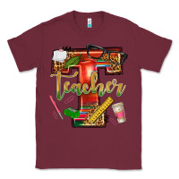 Burgundy western teacher Classic Tee - texasbilliewilder