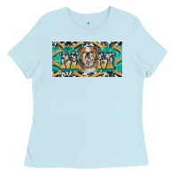 Baby Blue english bulldog mom  license plate template Ladies Tee - BarkalooDesign