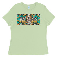 Matcha english bulldog mom  license plate template Ladies Tee - BarkalooDesign