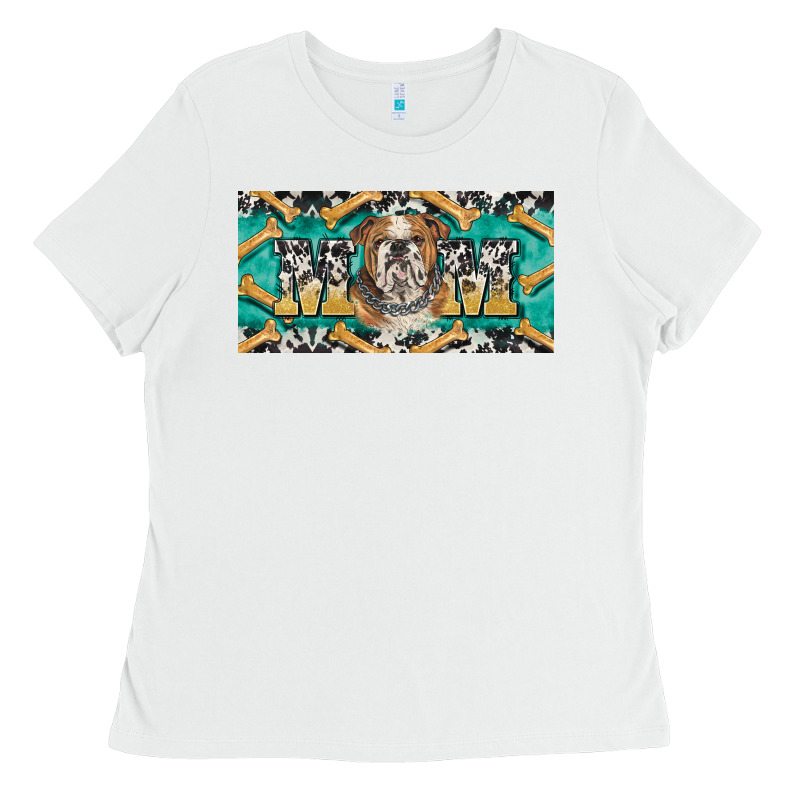 English Bulldog Mom  License Plate Template Ladies Tee by BarkalooDesign | Teevron
