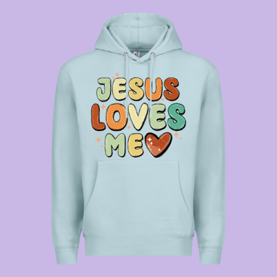 Jesus Loves Me Premium Hoodie Designed By Maliassmallbusiness
