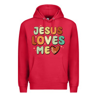 Cardinal jesus loves me Premium Hoodie - MaliasSmallBusiness