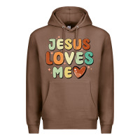 Chestnut jesus loves me Premium Hoodie - MaliasSmallBusiness