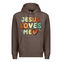 Coffee jesus loves me Premium Hoodie - MaliasSmallBusiness