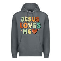 Rock jesus loves me Premium Hoodie - MaliasSmallBusiness