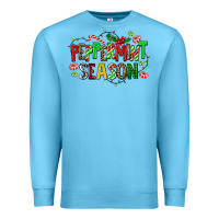 Ocean Blue peppermint season Premium Sweatshirt - AdoDesignShop