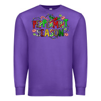 Purple peppermint season Premium Sweatshirt - AdoDesignShop