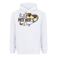 White happy mother's day Heavyweight Hoodie - CowhideDigitalArt
