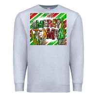 Heather Grey merry texmas  christmas Premium Sweatshirt - AdoDesignShop