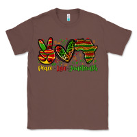 Chestnut peace love juneteenth Classic Tee - Zillion Design Studio