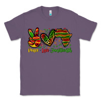 Lavender peace love juneteenth Classic Tee - Zillion Design Studio