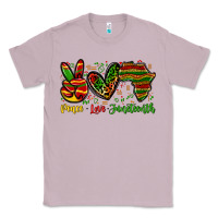 Lilac peace love juneteenth Classic Tee - Zillion Design Studio