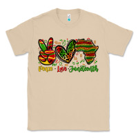 Mushroom peace love juneteenth Classic Tee - Zillion Design Studio