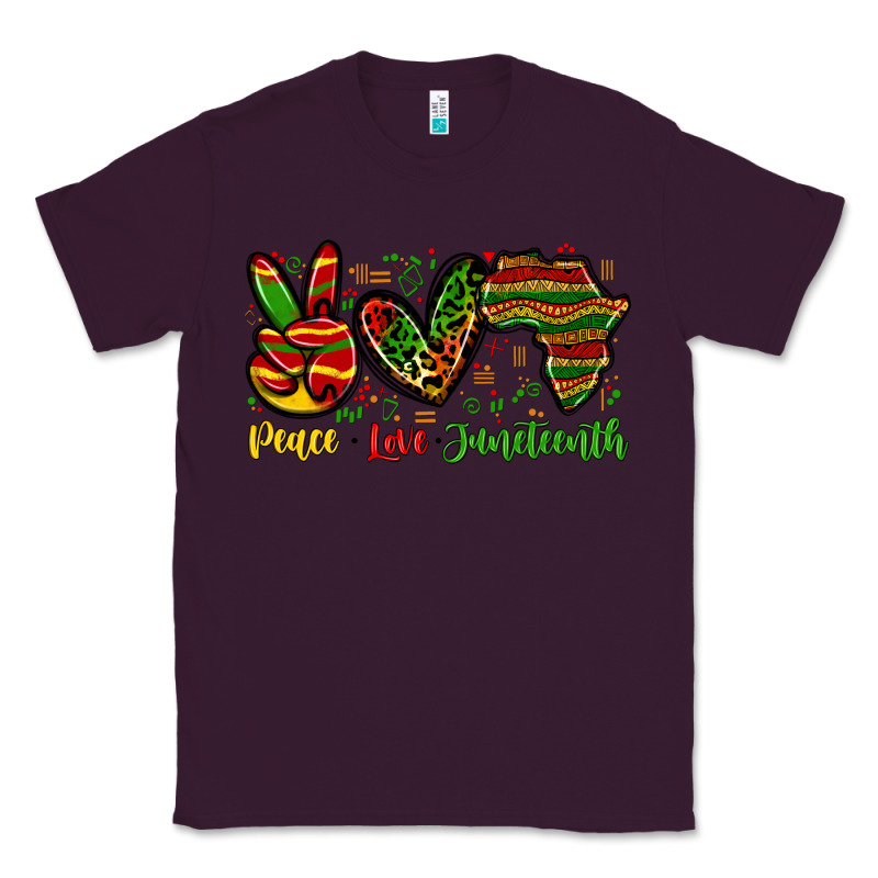 Peace Love Juneteenth Classic Tee by Zillion Design Studio | Teevron
