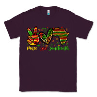 Plum peace love juneteenth Classic Tee - Zillion Design Studio