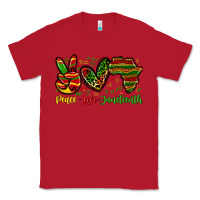 Red peace love juneteenth Classic Tee - Zillion Design Studio