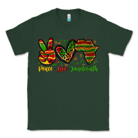Sports Green peace love juneteenth Classic Tee - Zillion Design Studio