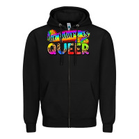 Black the future is queer Zipper Hoodie - Zillion Design Studio