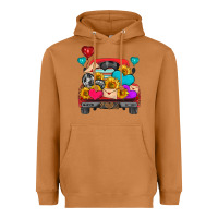 Meerkat western truck with heart Heavyweight Hoodie - HRA Design Shop