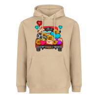 Mushroom western truck with heart Heavyweight Hoodie - HRA Design Shop
