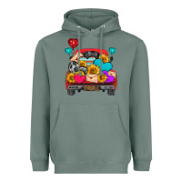 Sage western truck with heart Heavyweight Hoodie - HRA Design Shop