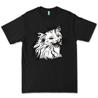 Black Drawing Cat Premium Tee - RacoonDesign