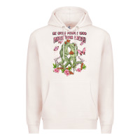 Pale Pink be with people who match your energy Premium Hoodie - MaliasSmallBusiness