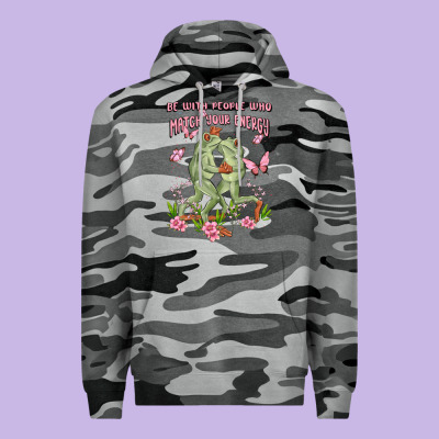 Be With People Who Match Your Energy Premium Hoodie Designed By Maliassmallbusiness