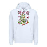 White be with people who match your energy Premium Hoodie - MaliasSmallBusiness