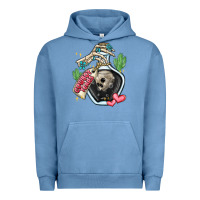 Pigment Pebble Blue cowboy tears Urban Hoodie - MaliasSmallBusiness