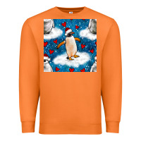 Carrot christmas penguin and heart seamless pattern Premium Sweatshirt - BundleAndBundleShop