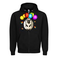 Black rainbow sheep Zipper Hoodie - Zillion Design Studio