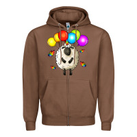 Chestnut rainbow sheep Zipper Hoodie - Zillion Design Studio