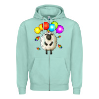 Seafoam rainbow sheep Zipper Hoodie - Zillion Design Studio