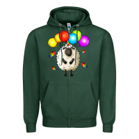 Sports Green rainbow sheep Zipper Hoodie - Zillion Design Studio