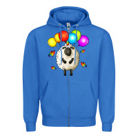 True Royal rainbow sheep Zipper Hoodie - Zillion Design Studio